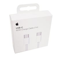 כבל טעינה מהירה וסנכרון לאייפון 15 מקורי אפל USB-C to USB-C 60W Charge