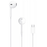 אוזניות חוט לאייפון 15 מקוריות אפל Apple עם חיבור USB-C יבואן רשמי