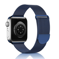 רצועת מתכת לשעון אפל Apple Watch 38/40/41 - צבע כחול Blue