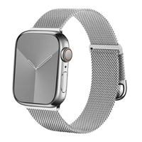 רצועת מתכת Milanese לשעון אפל Apple Watch 38/40/41/42 צבע כסף Silver