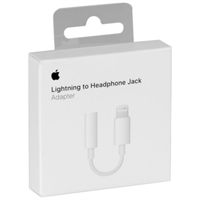 מתאם אוזניות מקורי למוצרי אפל 3.5MM - Lightning  Apple יבואן רשמי 